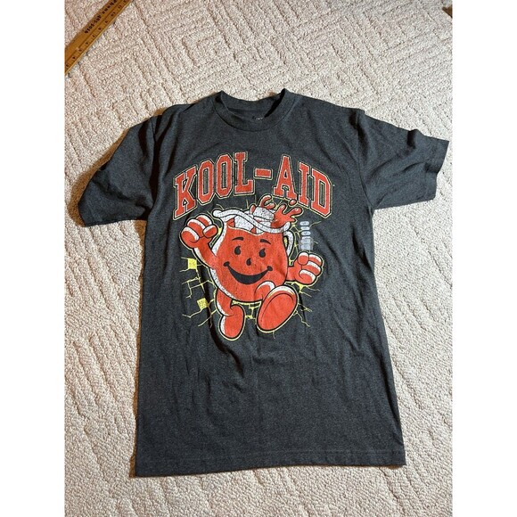 Kool-Aid Dark Gray Graphic T-Shirt New Large Tall - Picture 1 of 9